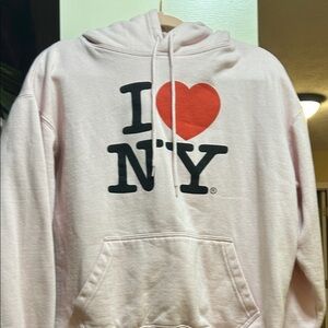 I Love NY Hoodie in Pink